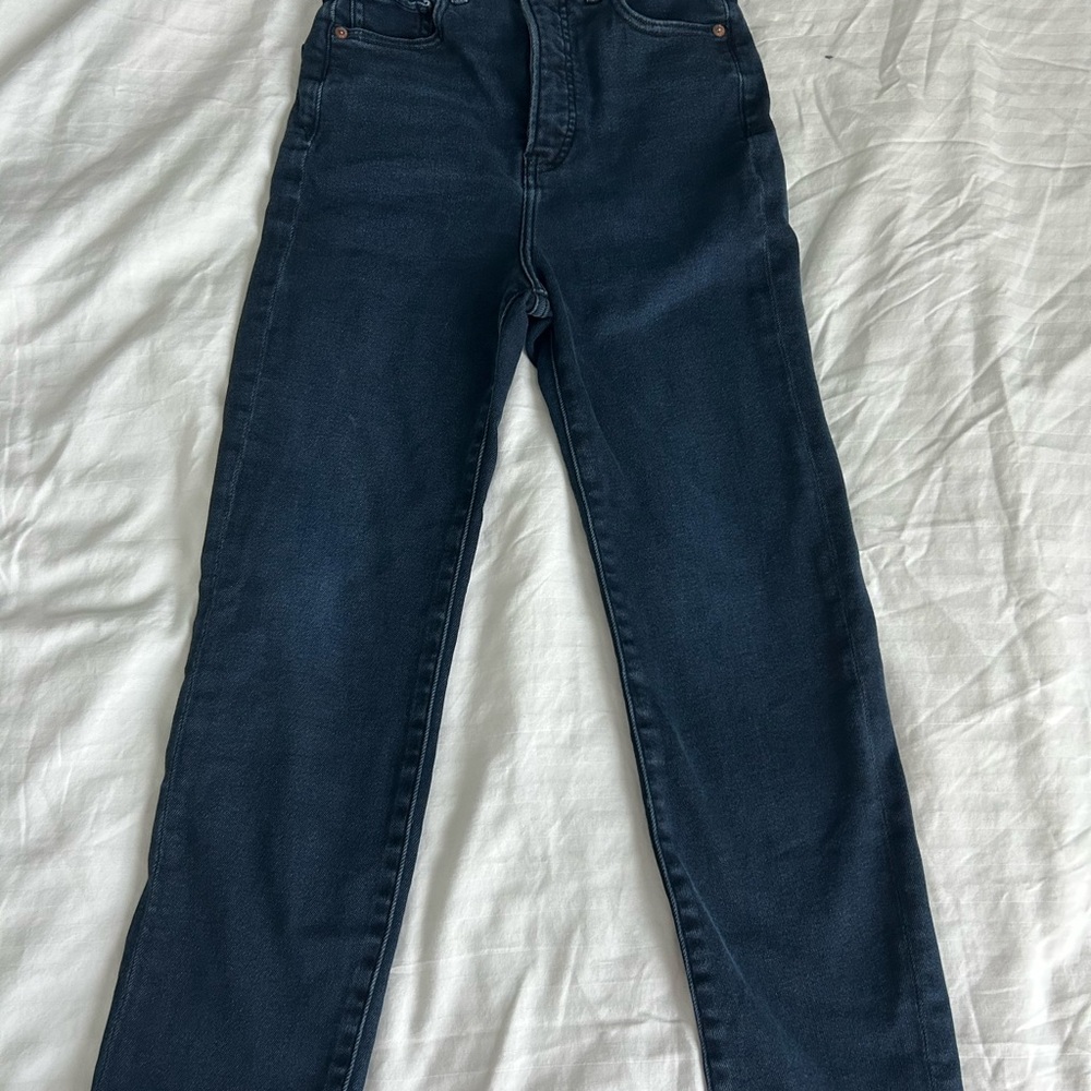 Express dark blue jeans womens